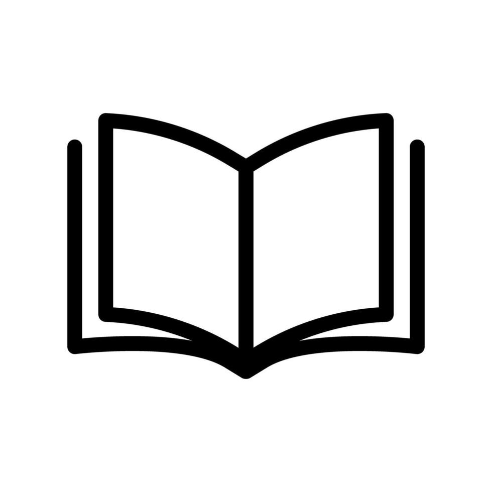 Simple reading icon. Knowledge and learning. vector