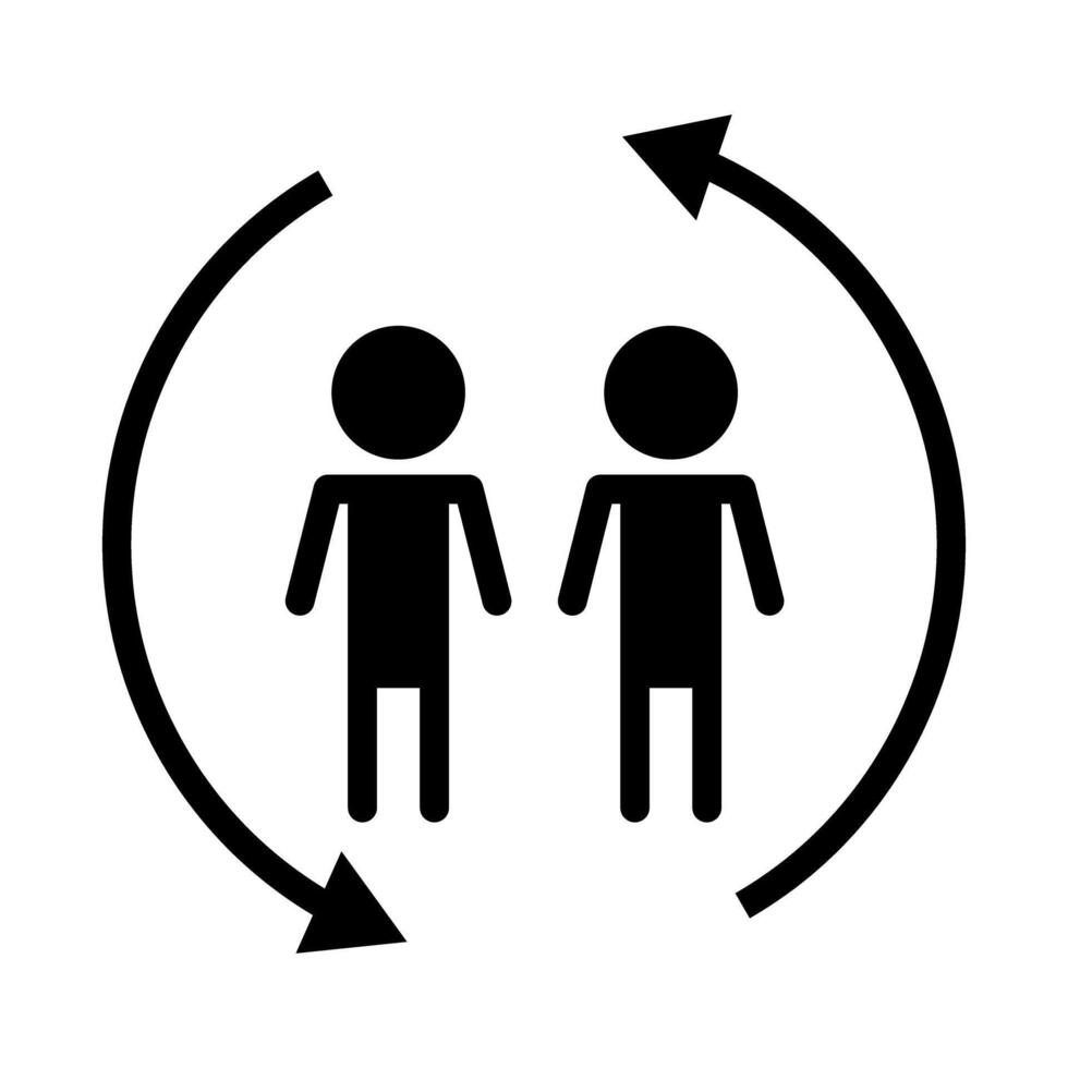 Insider silhouette icon. Insider information. vector