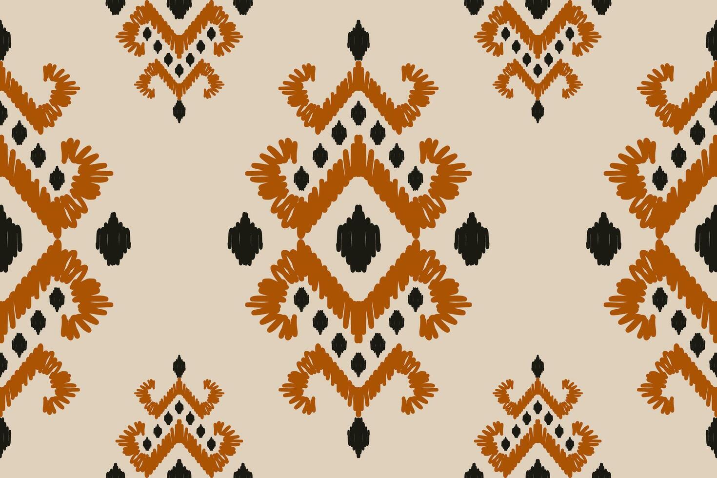 Ikat tribal Indian seamless pattern. Ethnic Aztec fabric carpet mandala ornament native boho chevron textile.Geometric African American oriental traditional illustrations. Embroidery style. vector