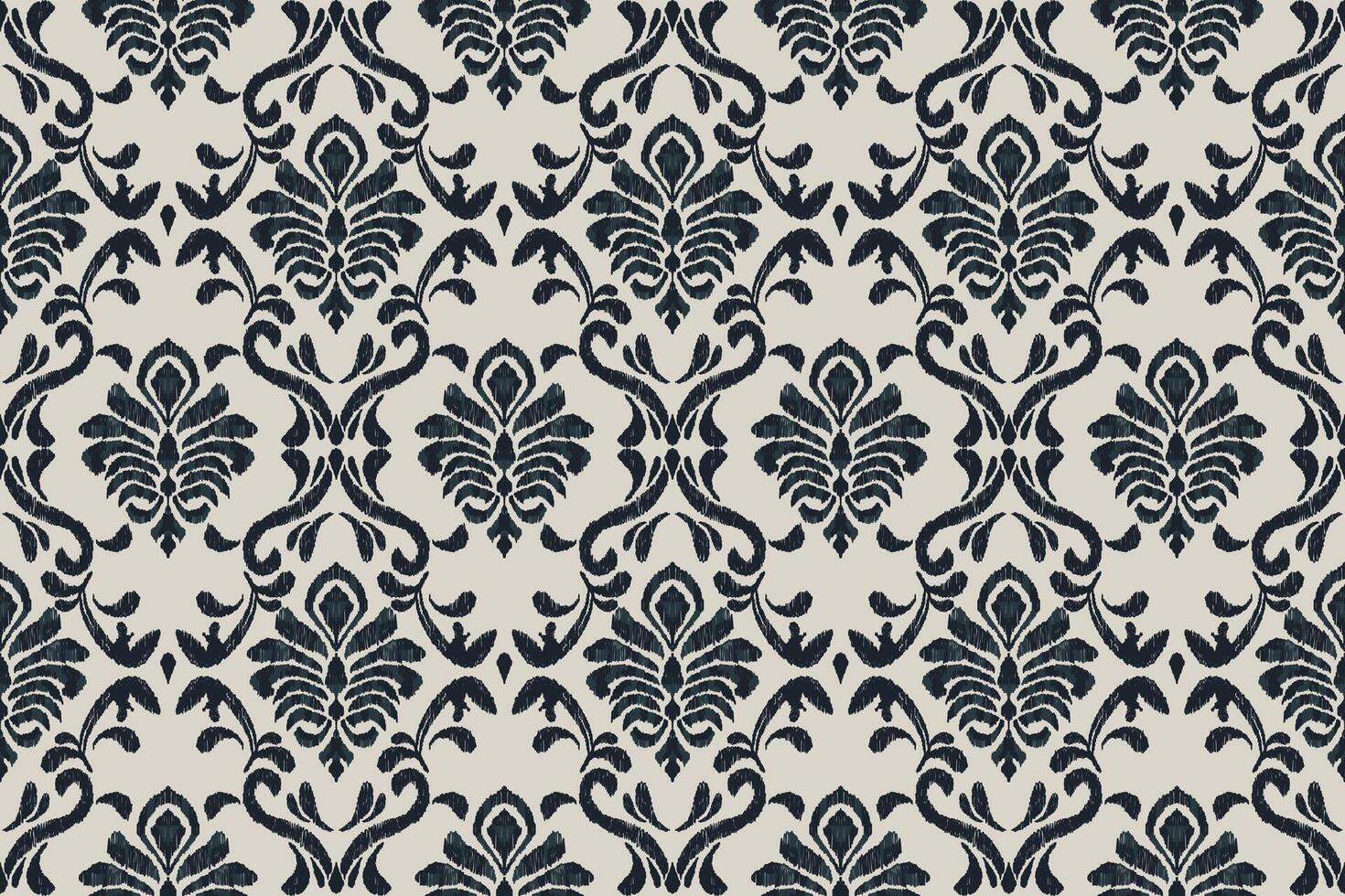 Ikat tribal Indian seamless pattern. Ethnic Aztec fabric carpet mandala ornament native boho chevron textile.Geometric African American oriental traditional illustrations. Embroidery style. vector