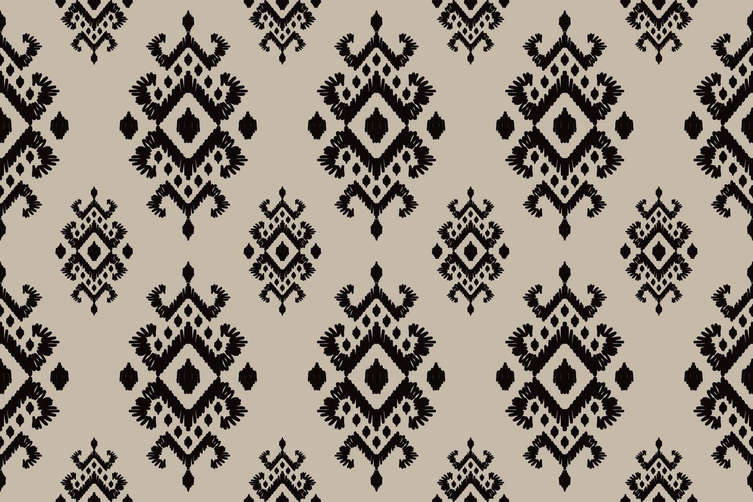 Ikat tribal Indian seamless pattern. Ethnic Aztec fabric carpet mandala ornament native boho chevron textile.Geometric African American oriental traditional illustrations. Embroidery style. vector