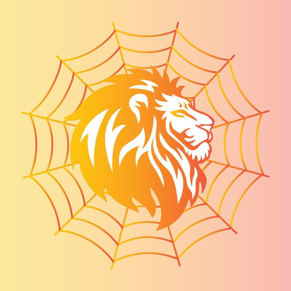 Lion Head Spider vector
