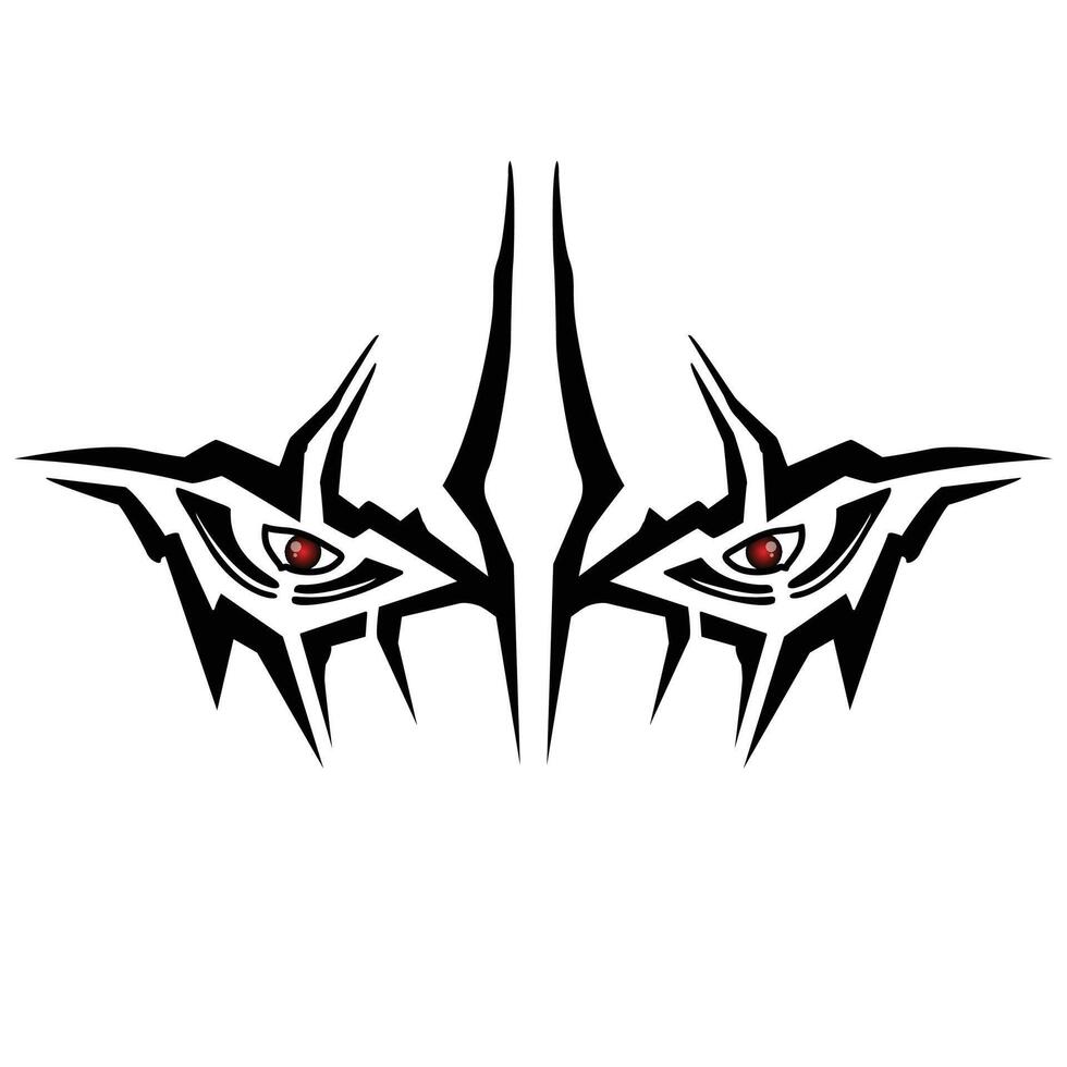 Monster Face Claw vector