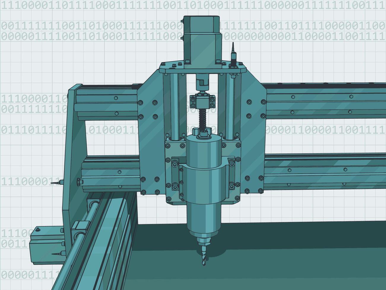 cnc máquina para 3d tallado vector