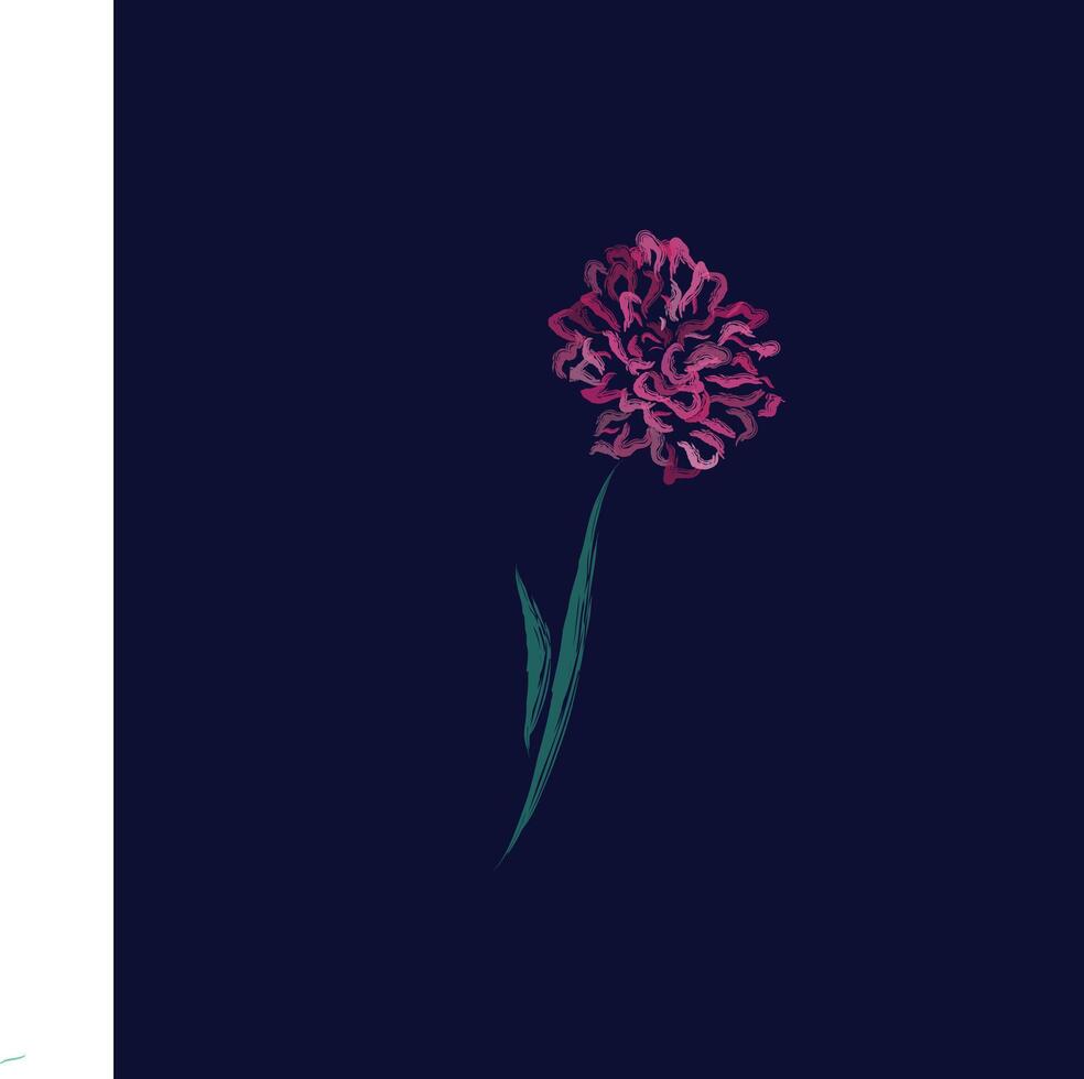 simple flower picture vector