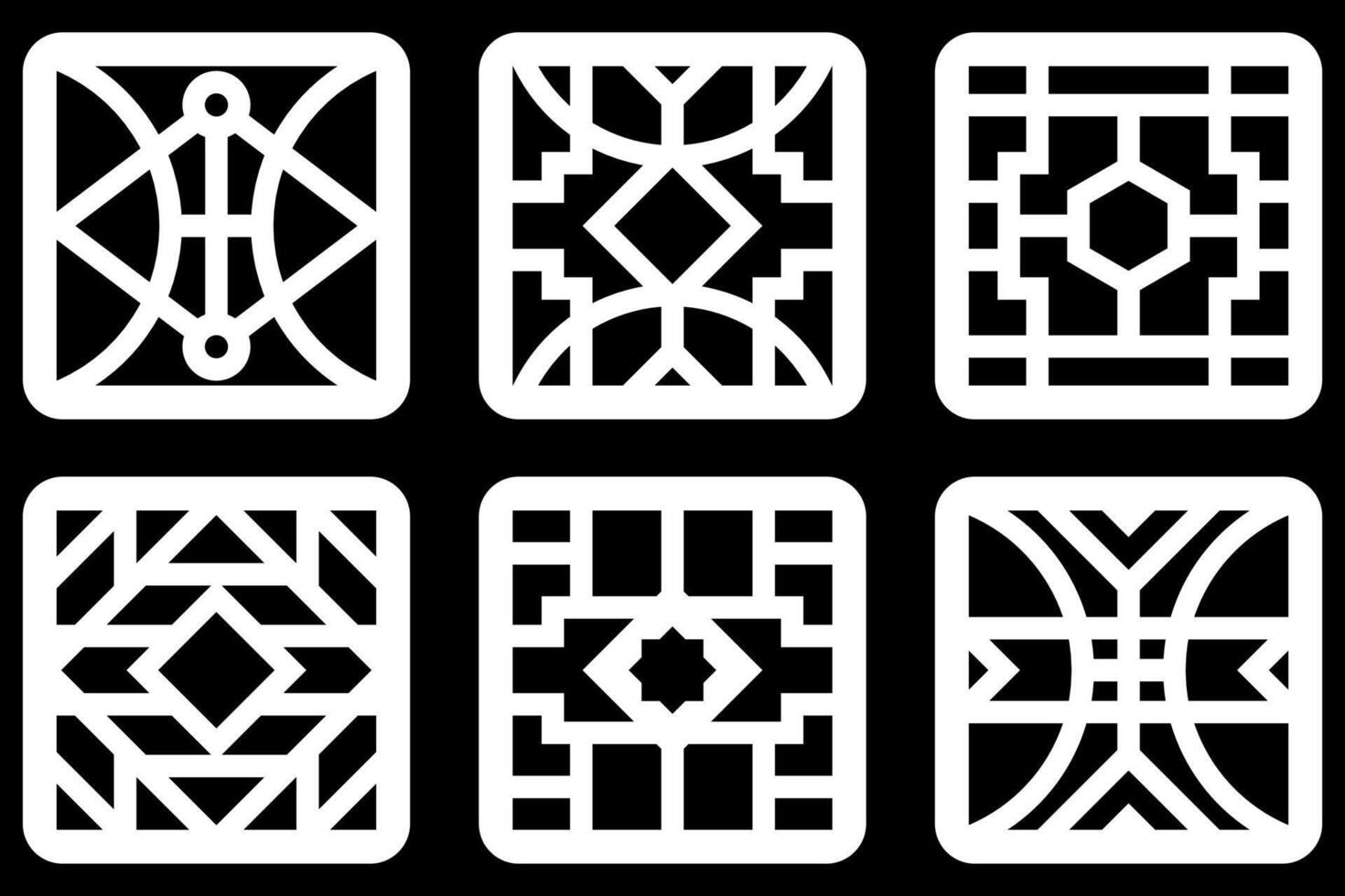 simple geometric pattern for background, decoration, panel, and CNC cutting vector