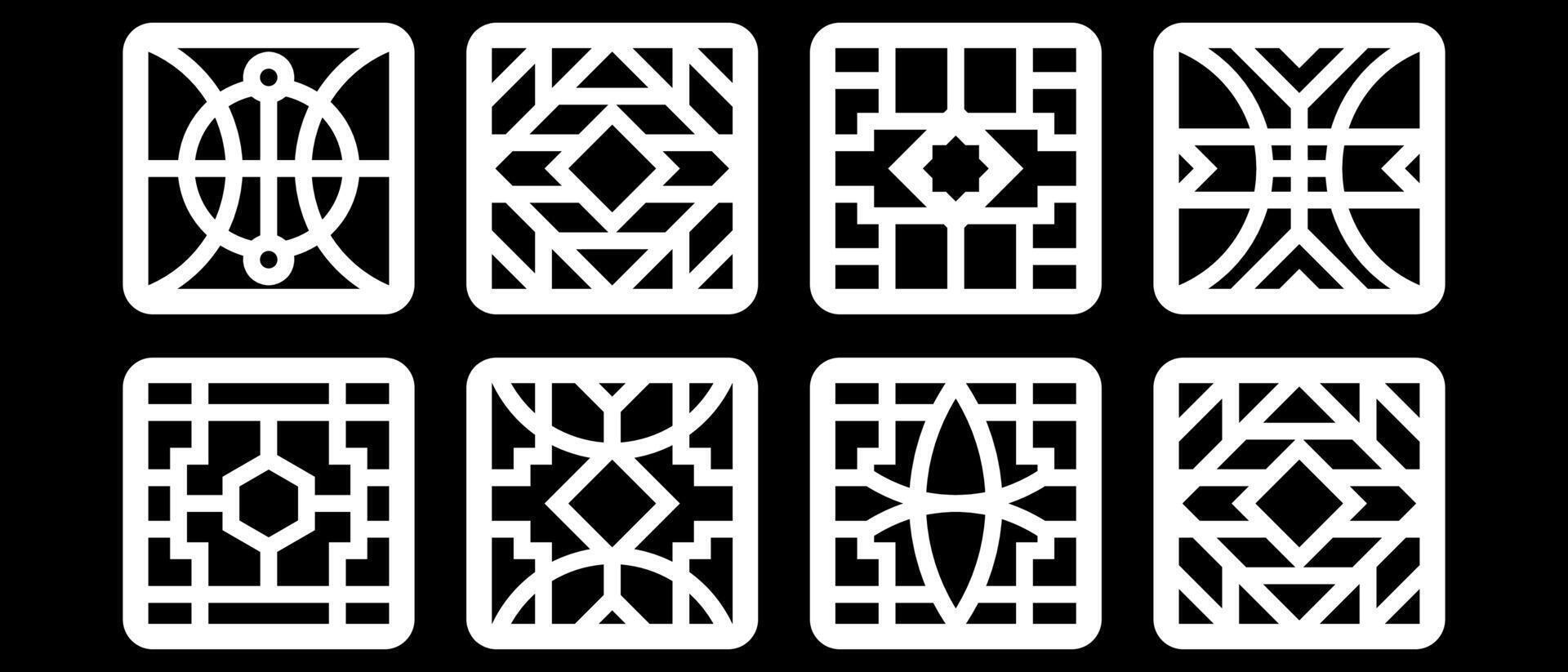 simple geometric pattern for background, decoration, panel, and CNC cutting vector