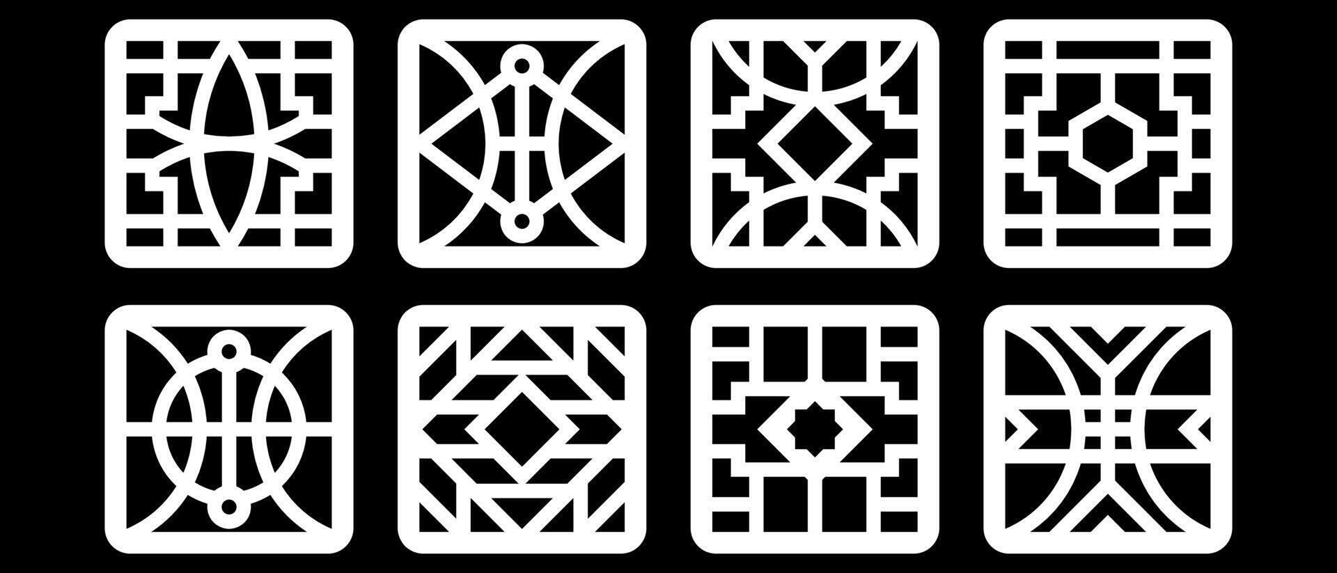 simple geometric pattern for background, decoration, panel, and CNC cutting vector