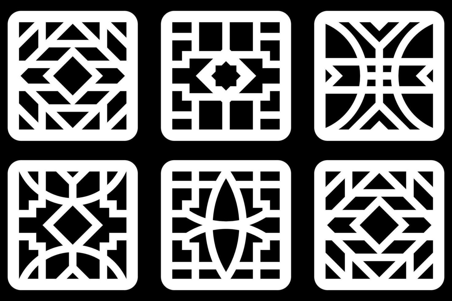 simple geometric pattern for background, decoration, panel, and CNC cutting vector