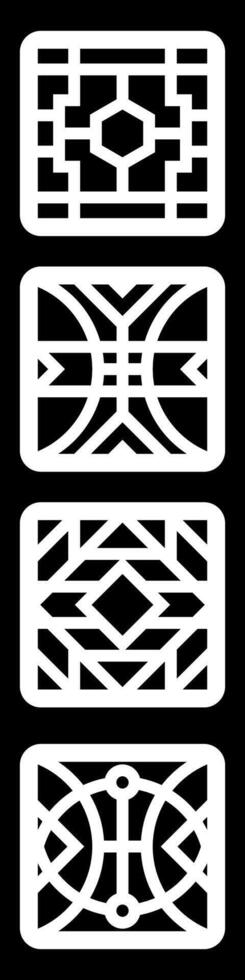 simple geometric pattern for background, decoration, panel, and CNC cutting vector