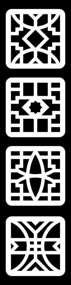 simple geometric pattern for background, decoration, panel, and CNC cutting vector