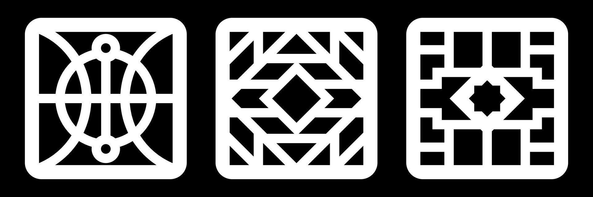 simple geomteric pattern for decoration, background, panel, and CNC Cutting vector