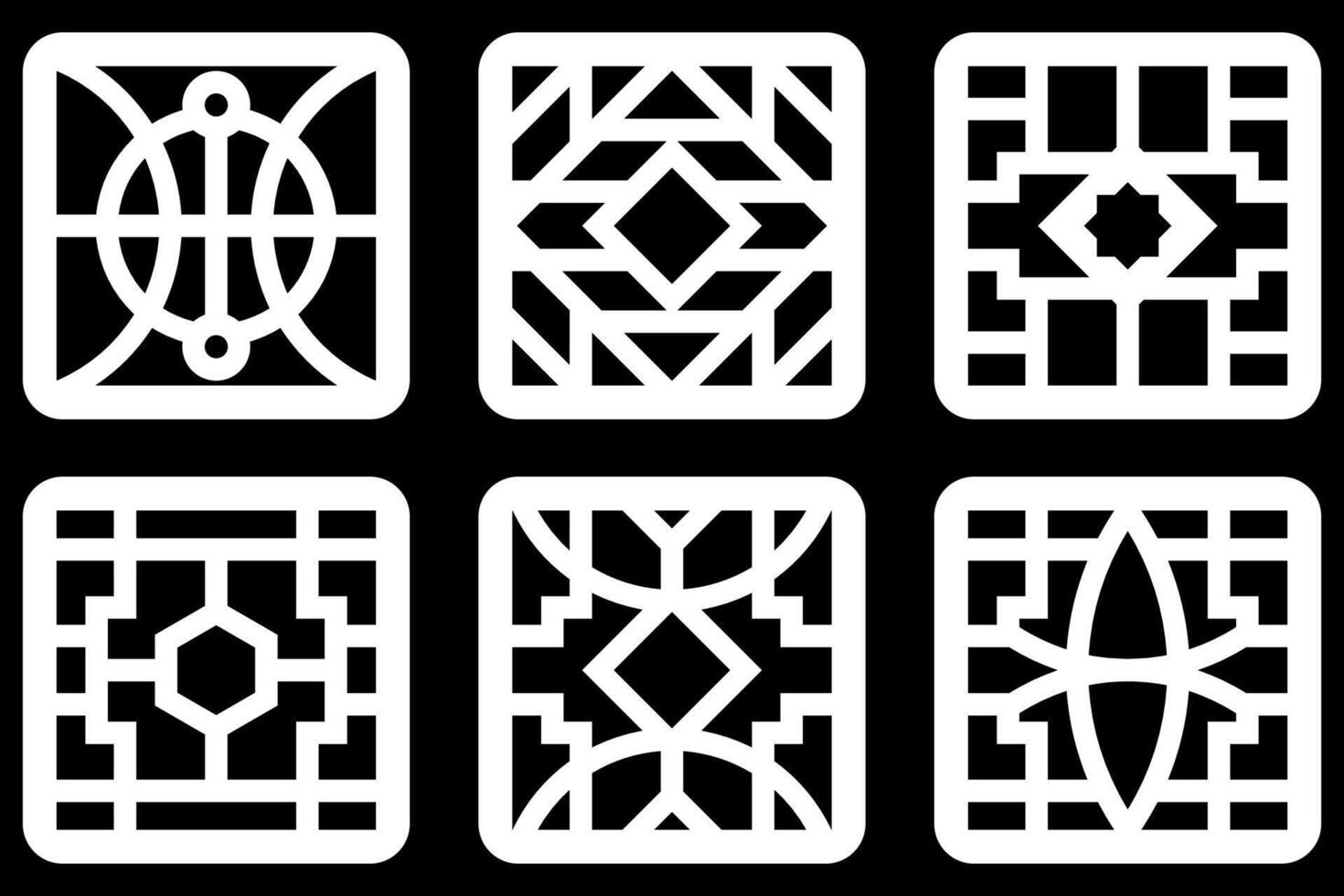 simple geometric pattern for background, decoration, panel, and CNC cutting vector