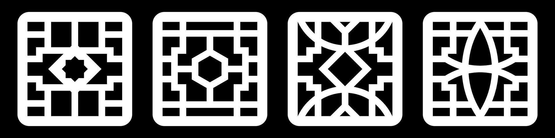 simple geomteric pattern for decoration, background, panel, and CNC Cutting vector