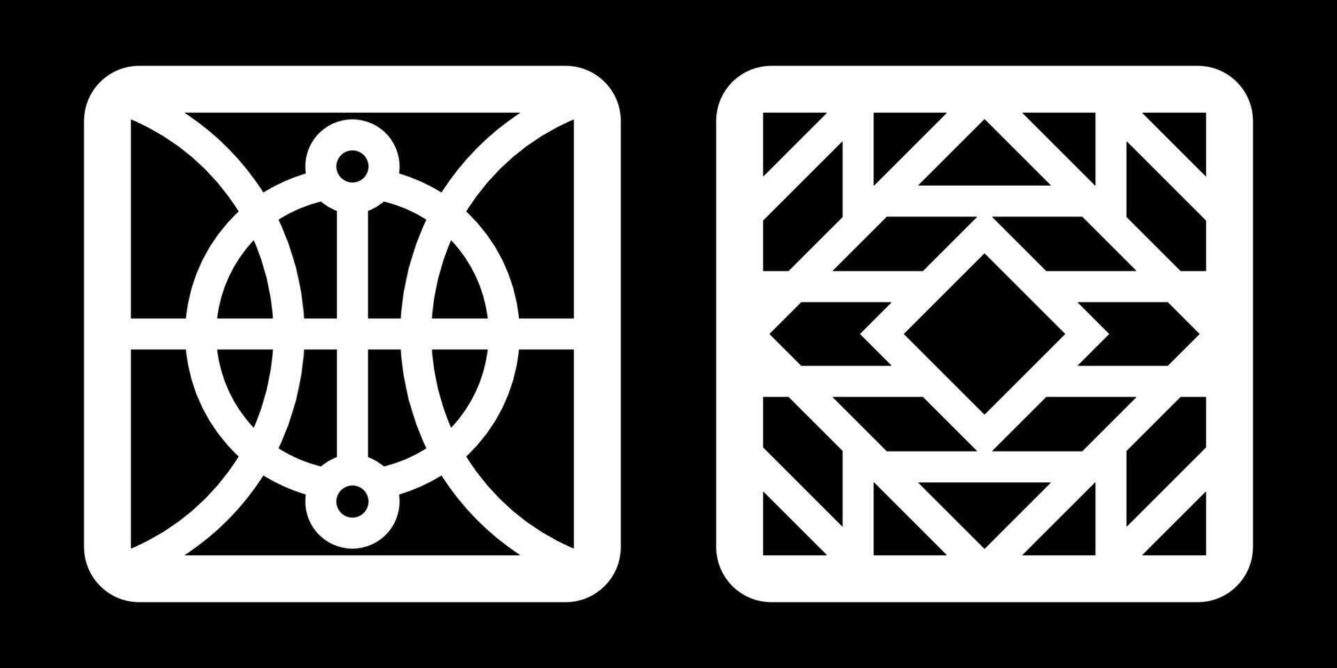 simple geometric pattern for background, decoration, panel, and CNC cutting vector