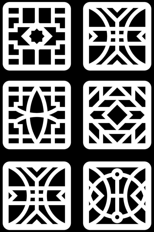 simple geometric pattern for background, decoration, panel, and CNC cutting vector