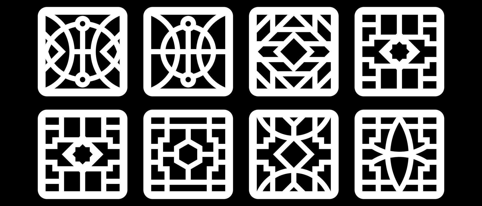 simple geometric pattern for background, decoration, panel, and CNC cutting vector