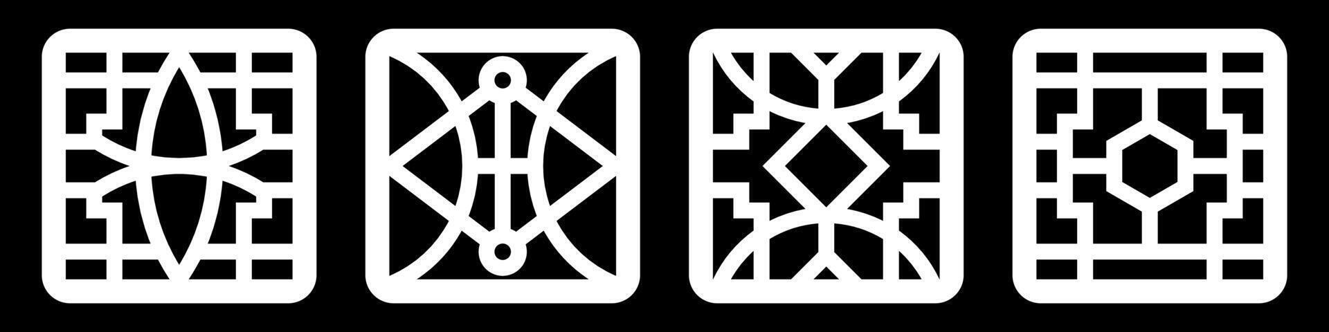simple geometric pattern for background, decoration, panel, and CNC cutting vector