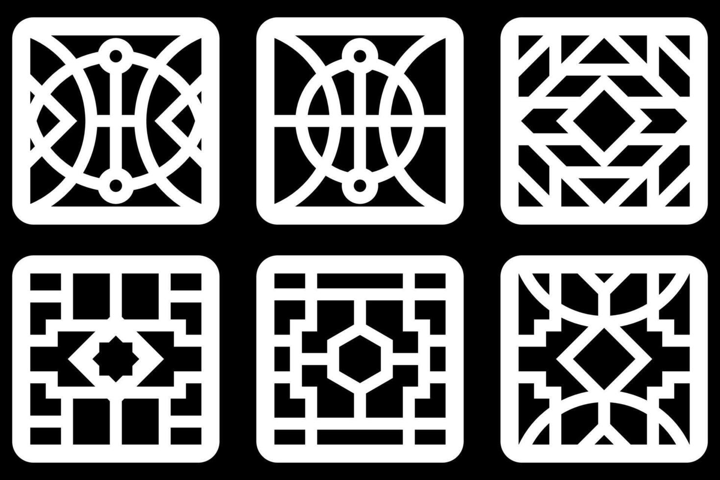 simple geometric pattern for background, decoration, panel, and CNC cutting vector