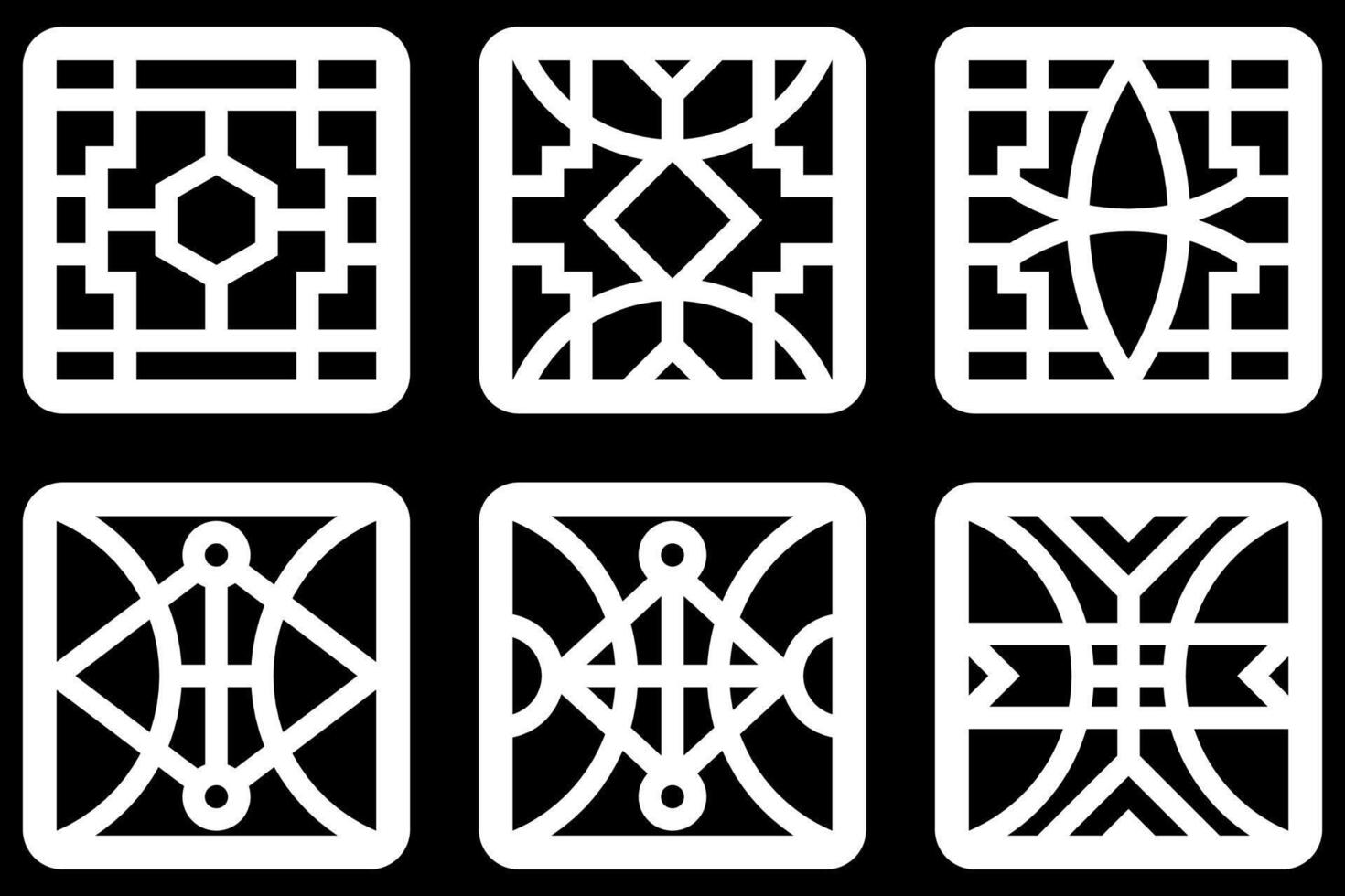 simple geomteric pattern for decoration, background, panel, and CNC Cutting vector