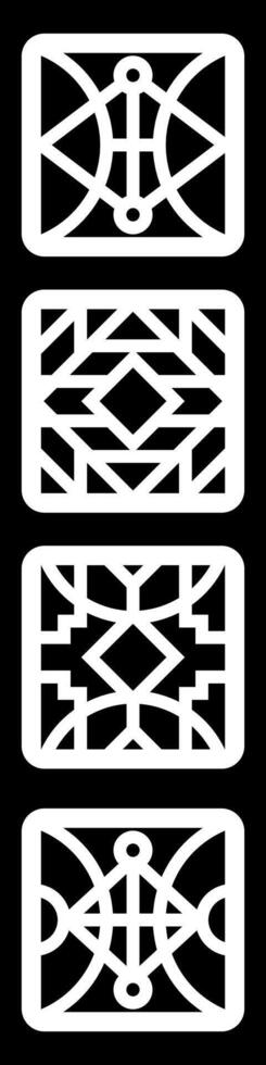simple geometric pattern for background, decoration, panel, and CNC cutting vector