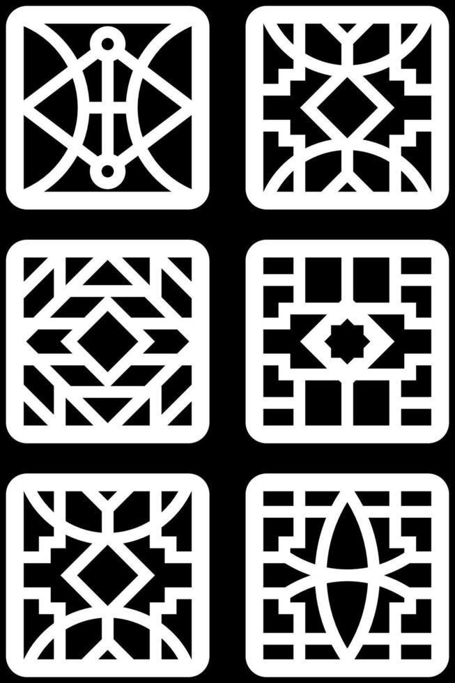 simple geometric pattern for background, decoration, panel, and CNC cutting vector
