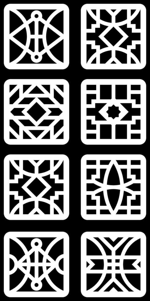 simple geometric pattern for background, decoration, panel, and CNC cutting vector