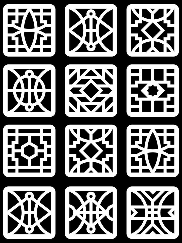 simple geometric pattern for background, decoration, panel, and CNC cutting vector