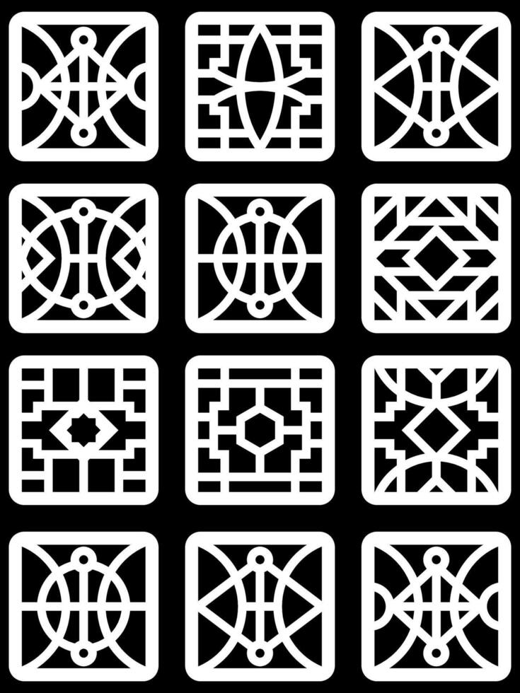 simple geometric pattern for background, decoration, panel, and CNC cutting vector