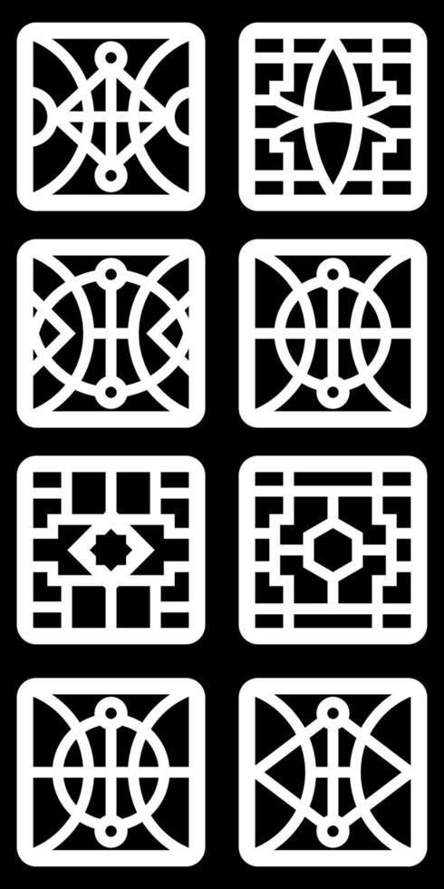 simple geometric pattern for background, decoration, panel, and CNC cutting vector