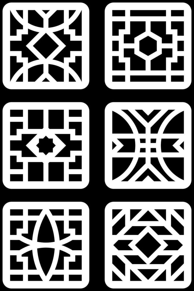 simple geometric pattern for background, decoration, panel, and CNC cutting vector