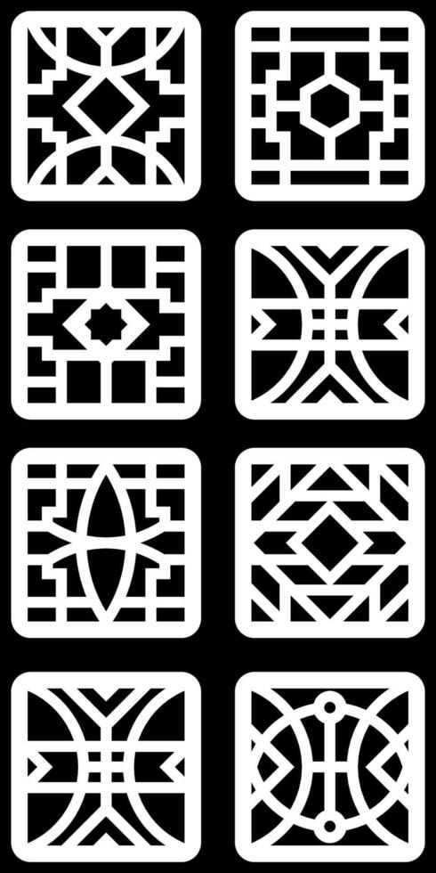simple geometric pattern for background, decoration, panel, and CNC cutting vector