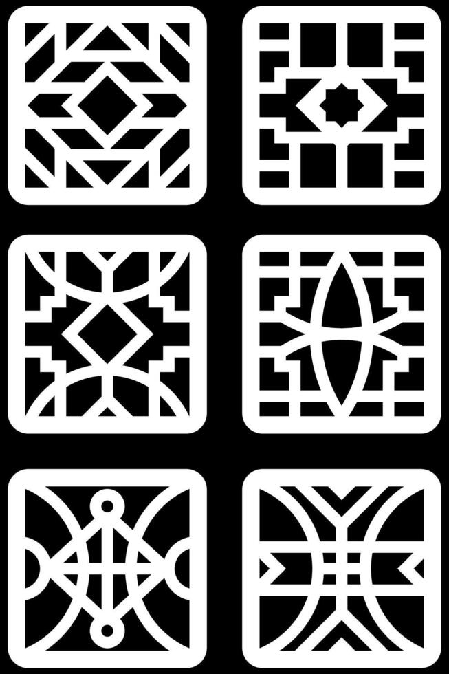 simple geometric pattern for background, decoration, panel, and CNC cutting vector