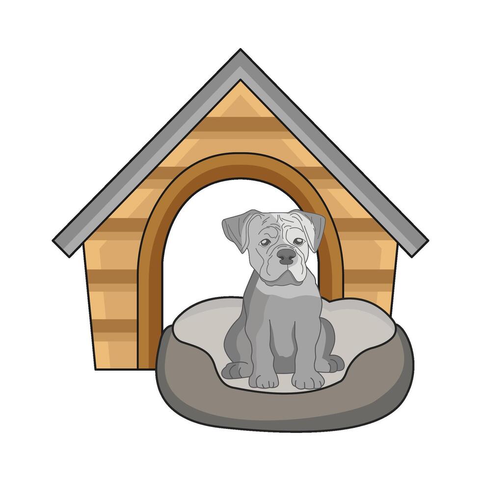 illustration of dog house vector