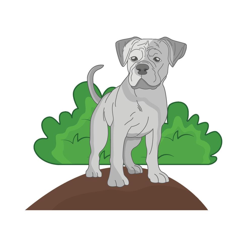 illustration of dog vector