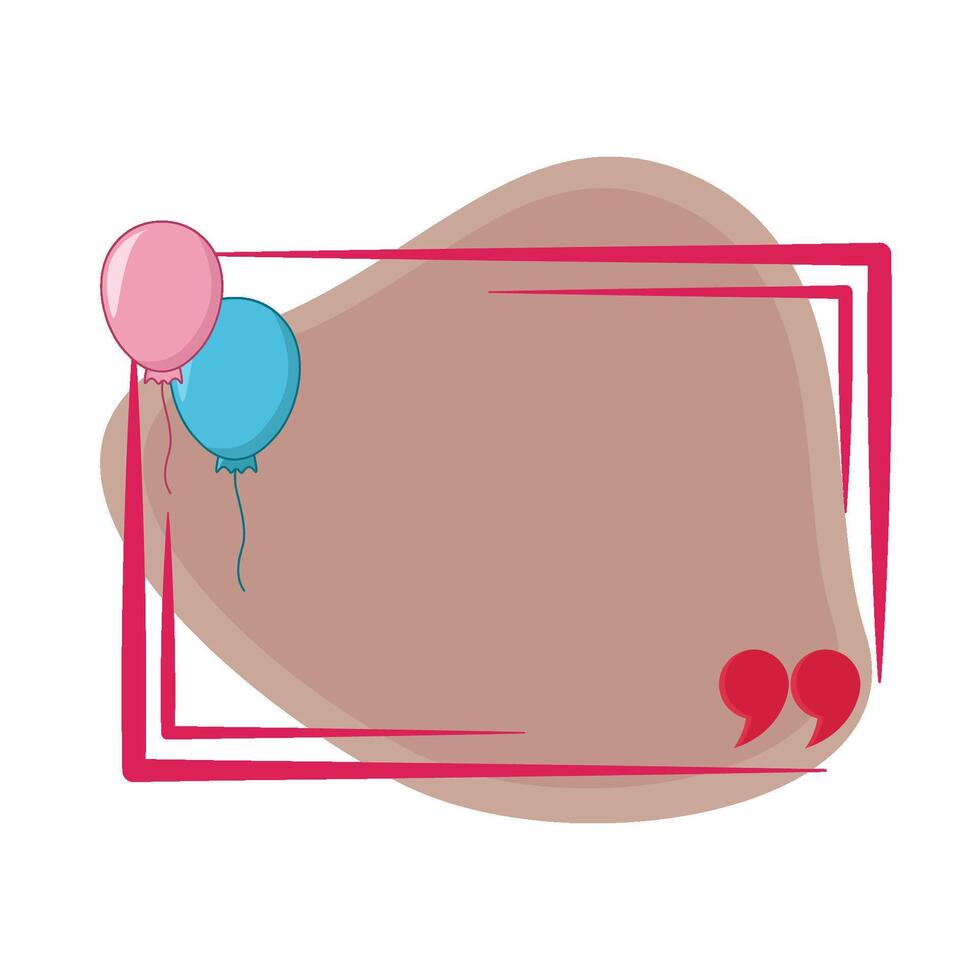 illustration of quote box vector