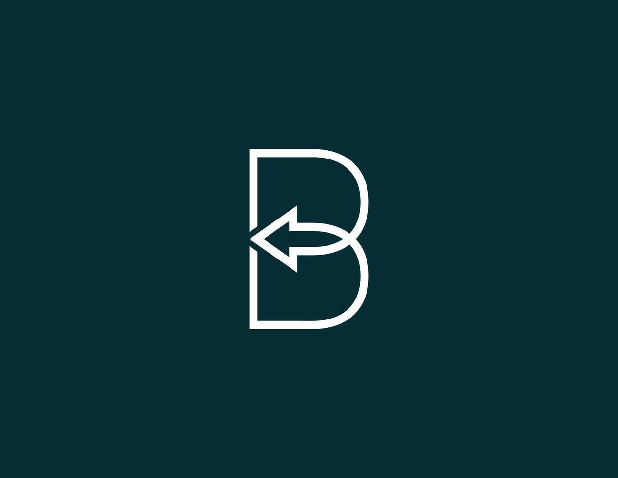 initial Letter B Arrow Logo Concept sign icon symbol Design Element. Financial, Consulting, Logistics Logotype. Illustration template vector