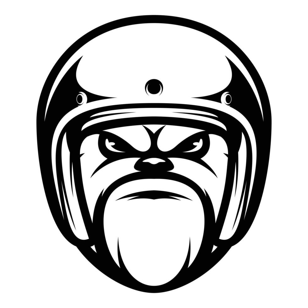 Bulldog Ride Outline Version vector