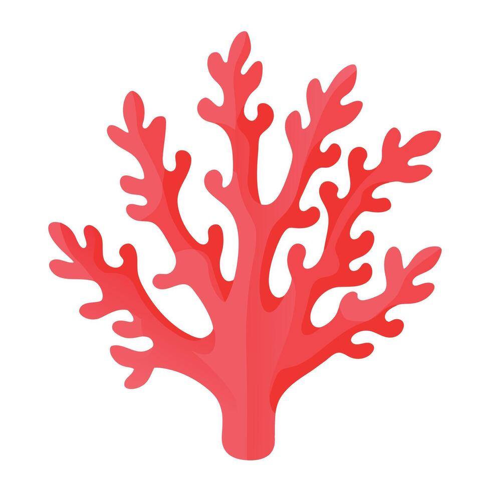 Coral Design flat style illustration vector