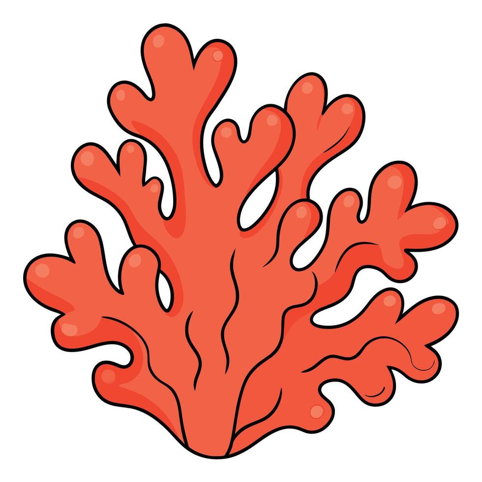 Coral Design flat style illustration vector