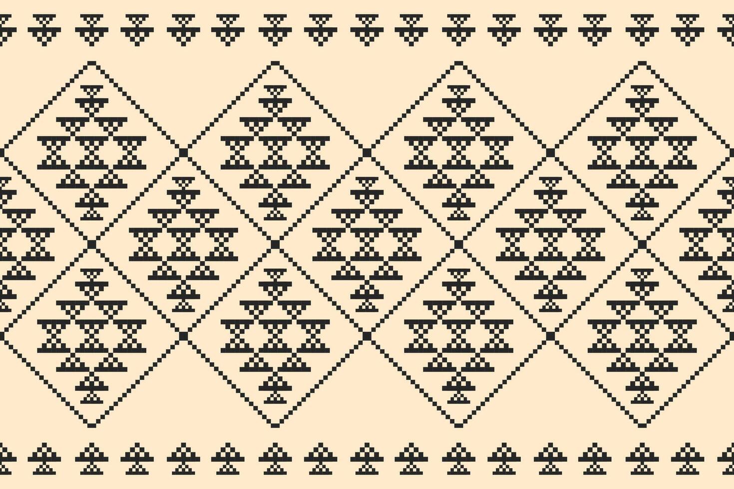 Carpet tribal pattern art. Geometric ethnic seamless pattern traditional. American, Mexican style. Design for background, wallpaper, illustration, fabric, clothing, carpet, textile, batik, embroidery. vector