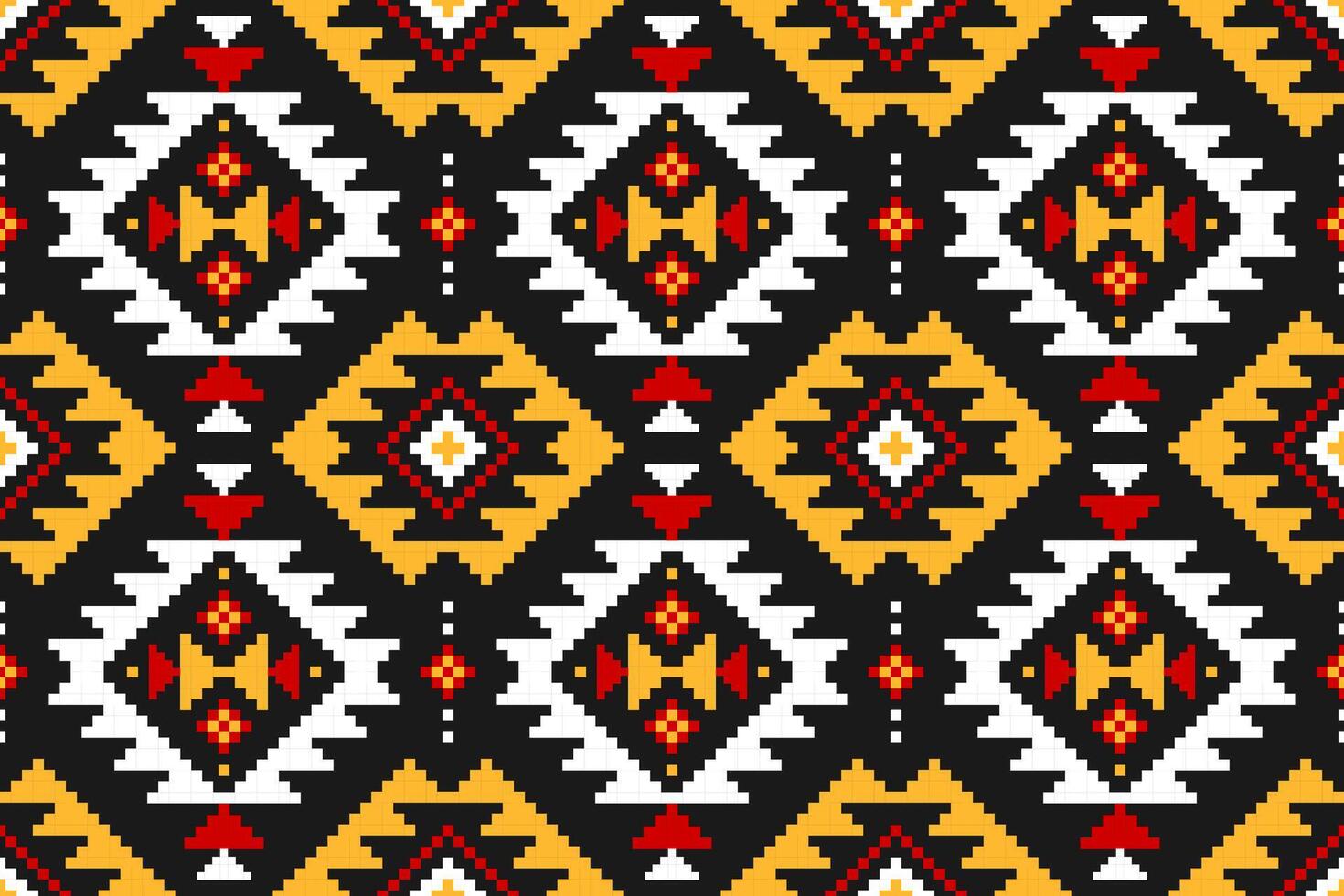 Fabric tribal pattern style. Geometric ethnic seamless pattern traditional. Aztec ethnic ornament print. Design for background, fabric, clothing, carpet, textile, batik, embroidery. vector