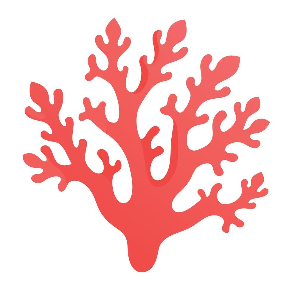 Coral Design flat style illustration vector