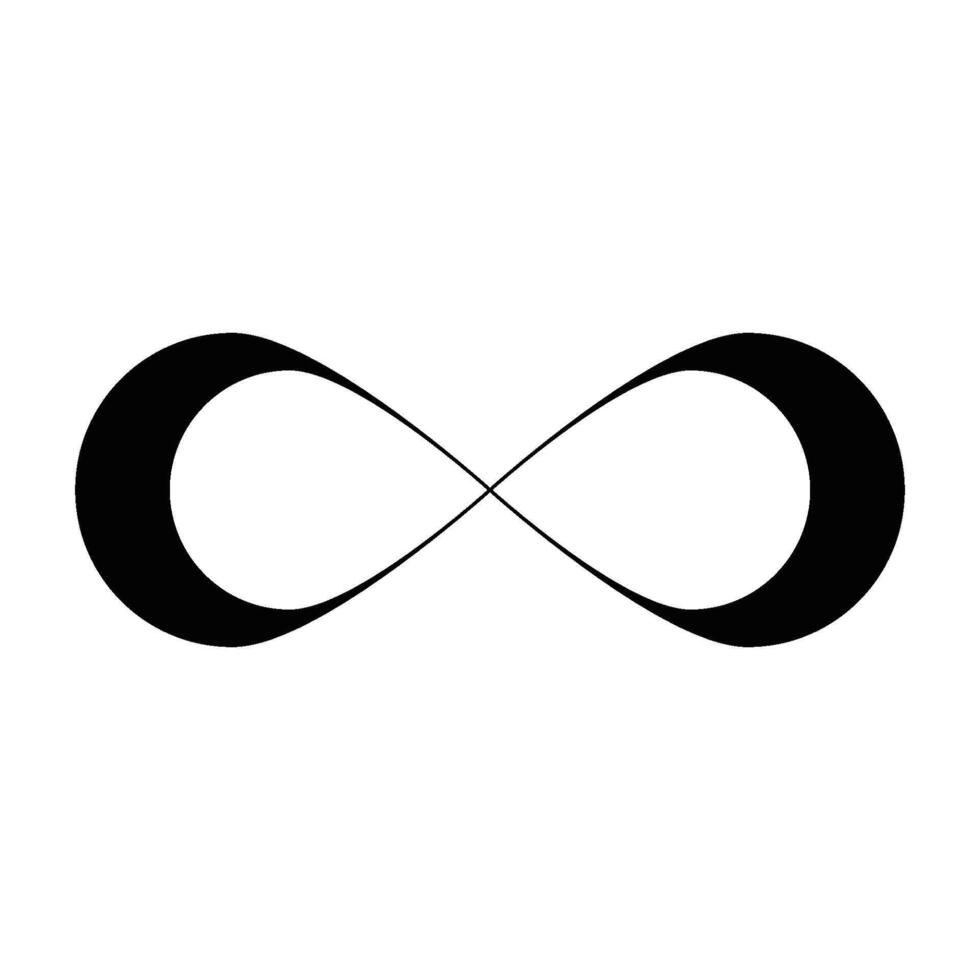 Infinity symbol icon vector
