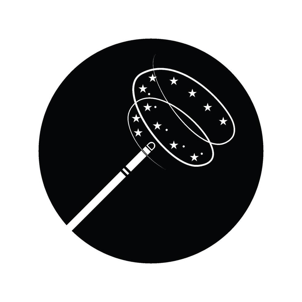 Magic wand icon vector