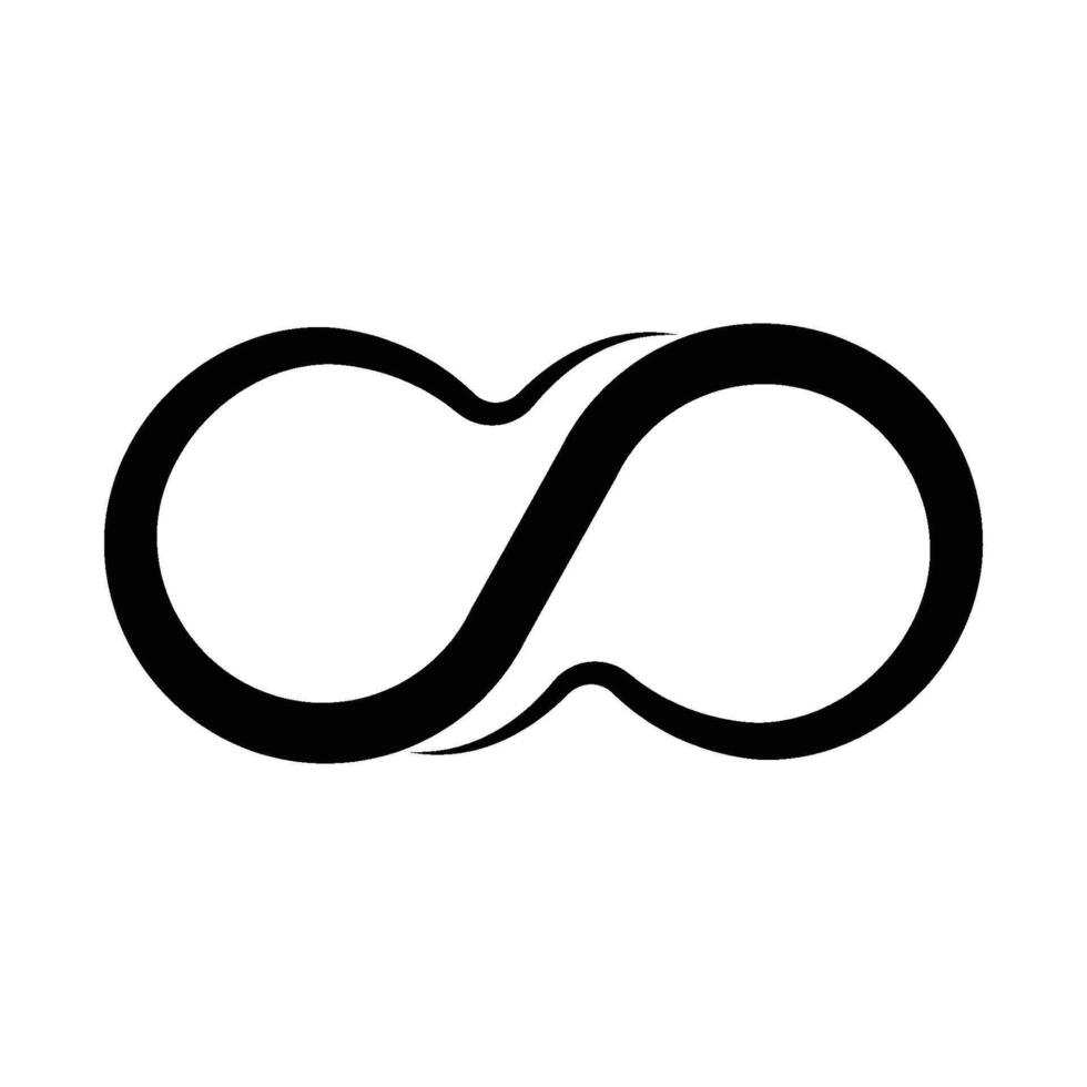 Infinity symbol icon vector