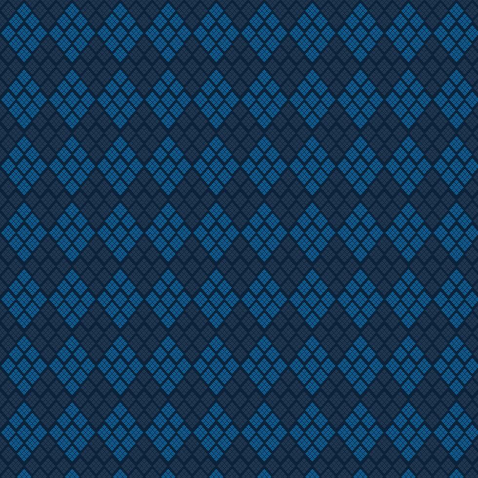 A pattern monotone blue background vintage atmosphere ornament. Simple geometric motif allover print block for apparel textile, mens polo shirt pattern vector
