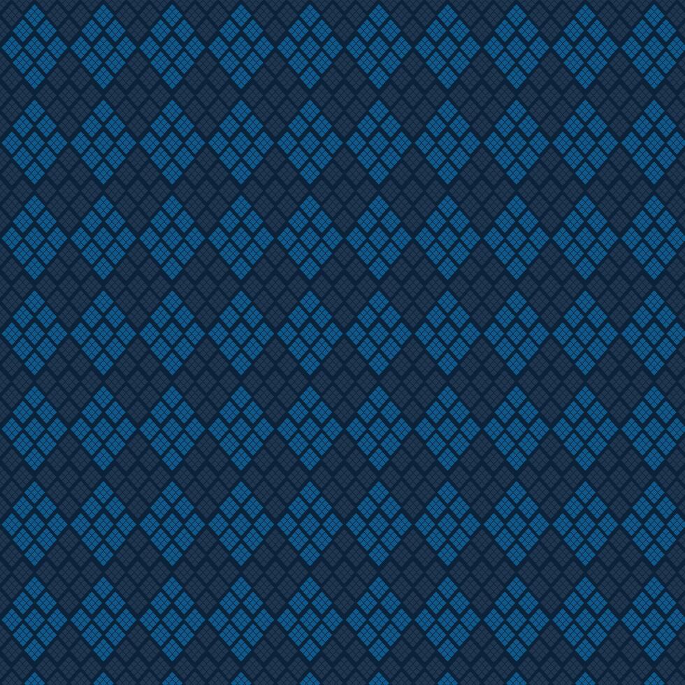 A pattern monotone blue background vintage atmosphere ornament. Simple geometric motif allover print block for apparel textile, mens polo shirt pattern vector