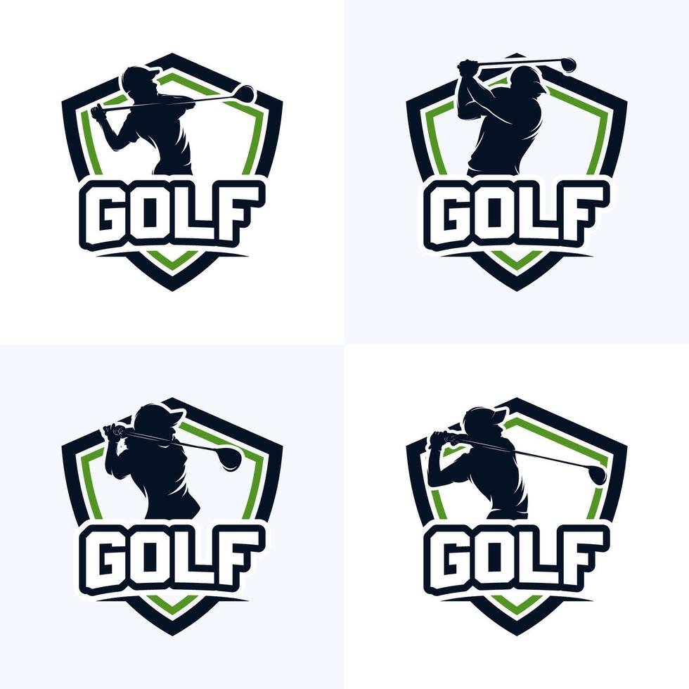 Set of Golf Logo badge template vector