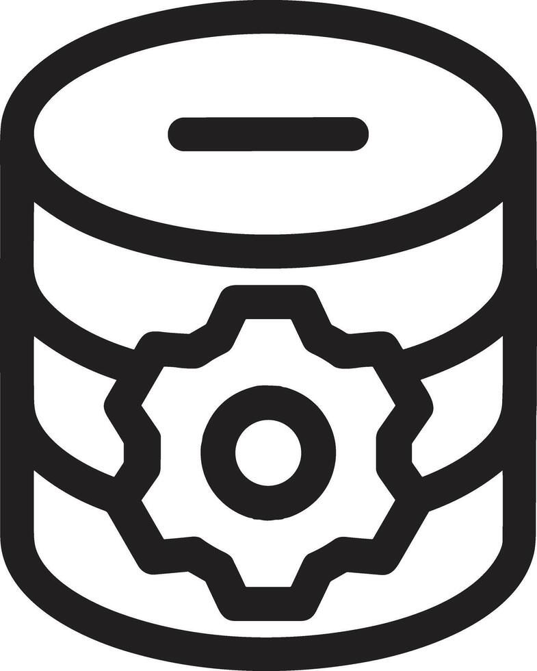 Storage data icon symbol image for database illustration vector